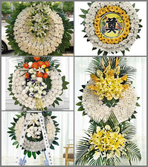 广东梅州市蕉岭县广福镇西山村花圈速递